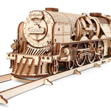Locomotive V-Express avec Tender - Maquette Mécanique de Train à Vapeur