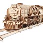 Locomotive V-Express avec Tender - Maquette Mécanique de Train à Vapeur