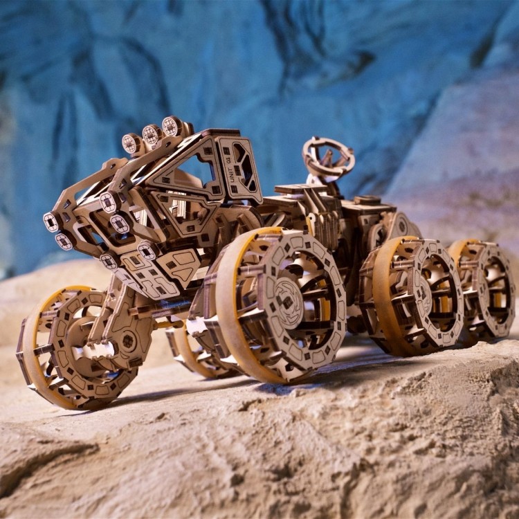 Mars Rover Avec Cabine 562Pcs - Puzzle 3D Mécanique en Bois