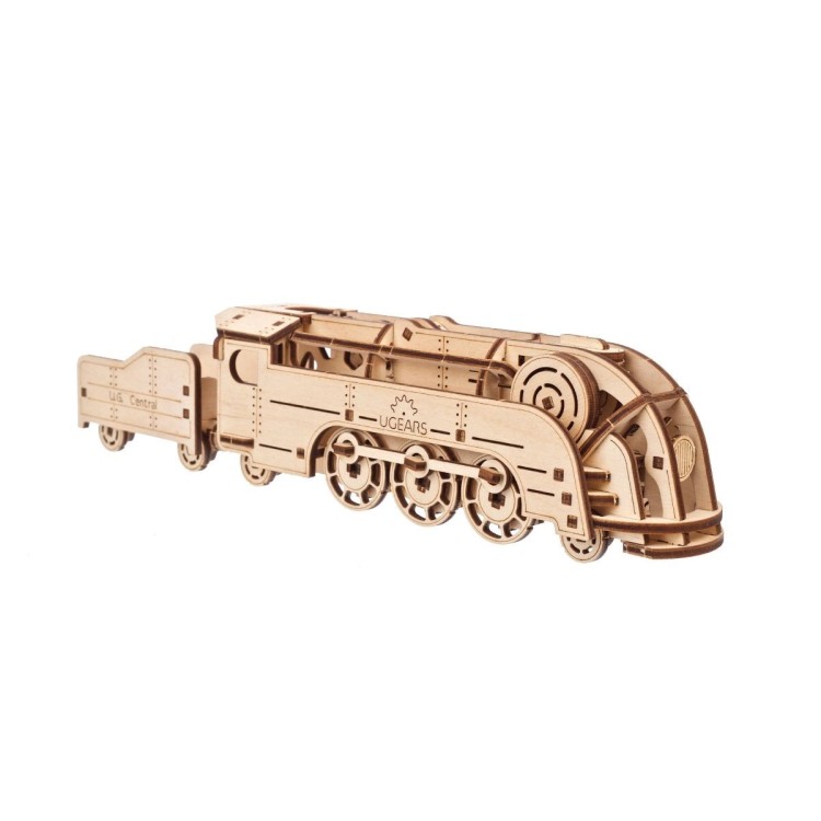 ugears mini locomotive 172pcs puzzle 3d mecanique en bois maquette bois puzzle 3d