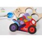 Motard à Colorier - Puzzle 3D en Bois Style Chopper