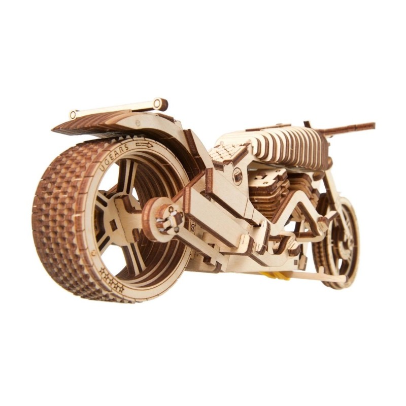 Moto VM-02 - Maquette Mécanique de Cruiser en Bois