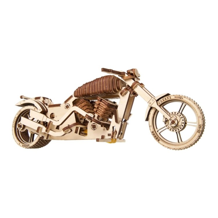 Moto VM-02 - Maquette Mécanique de Cruiser en Bois