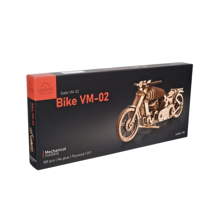 Moto VM-02 - Maquette Mécanique de Cruiser en Bois