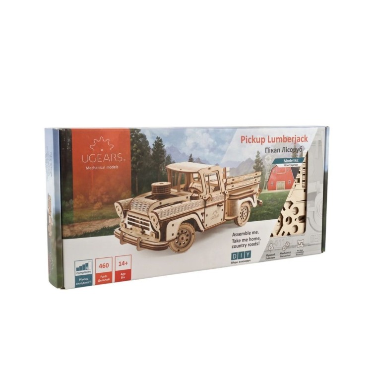 Pickup Lumberjack 460 Pcs - Puzzle 3D Mécanique en Bois