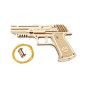 Pistolet Wolf-01 - Puzzle 3D Mécanique Lance-Élastiques