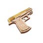 Pistolet Wolf-01 - Puzzle 3D Mécanique Lance-Élastiques