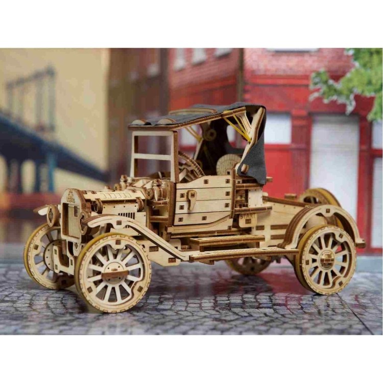 Retro Car Ugr-T 337Pcs - Puzzle 3D Mécanique en Bois