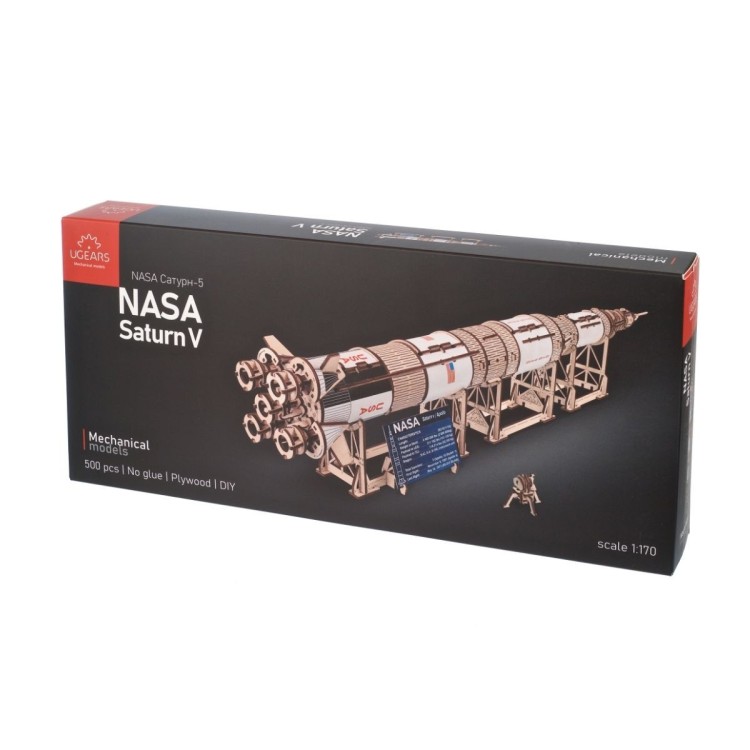 Saturne V Nasa 500Pcs - Puzzle 3D Mécanique en Bois