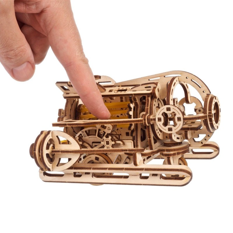 Sous-Marin Steampunk 200Pcs - Puzzle 3D Mécanique en Bois