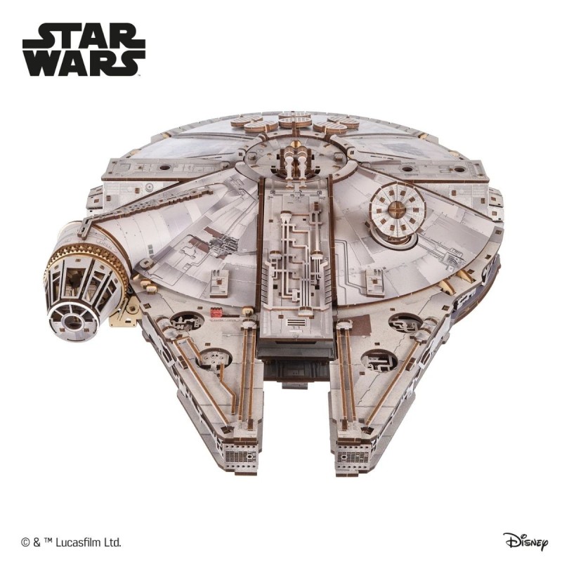 ugears star wars faucon millennium 1235pcs puzzle 3d mecanique en bois maquette bois puzzle 3d