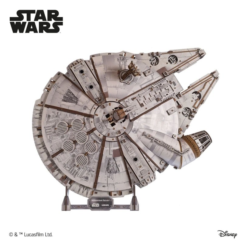 Star Wars Faucon Millennium™ 1235Pcs - Puzzle 3D Mécanique en Bois