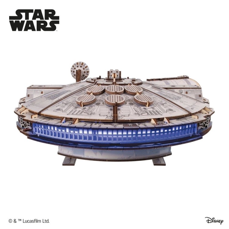 Star Wars Faucon Millennium™ 1235Pcs - Puzzle 3D Mécanique en Bois