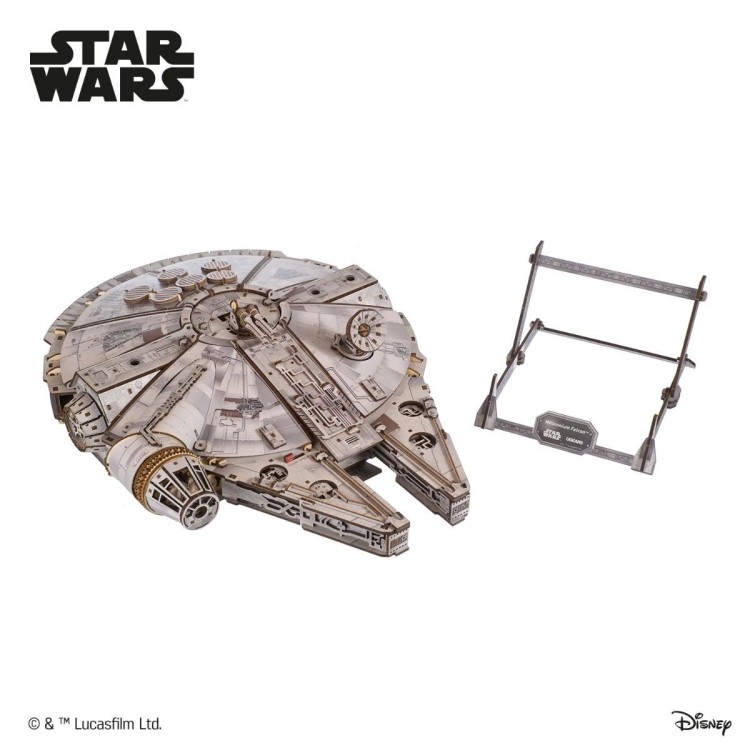 Star Wars Faucon Millennium™ 1235Pcs - Puzzle 3D Mécanique en Bois