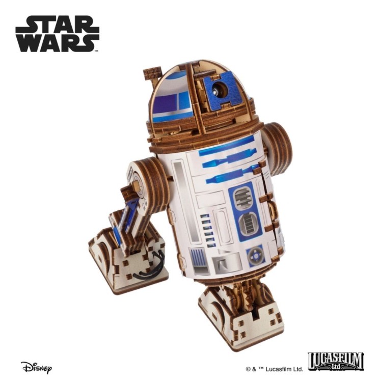 ugears star wars R2-D2 282pcs puzzle 3d mecanique en bois maquette bois puzzle 3d