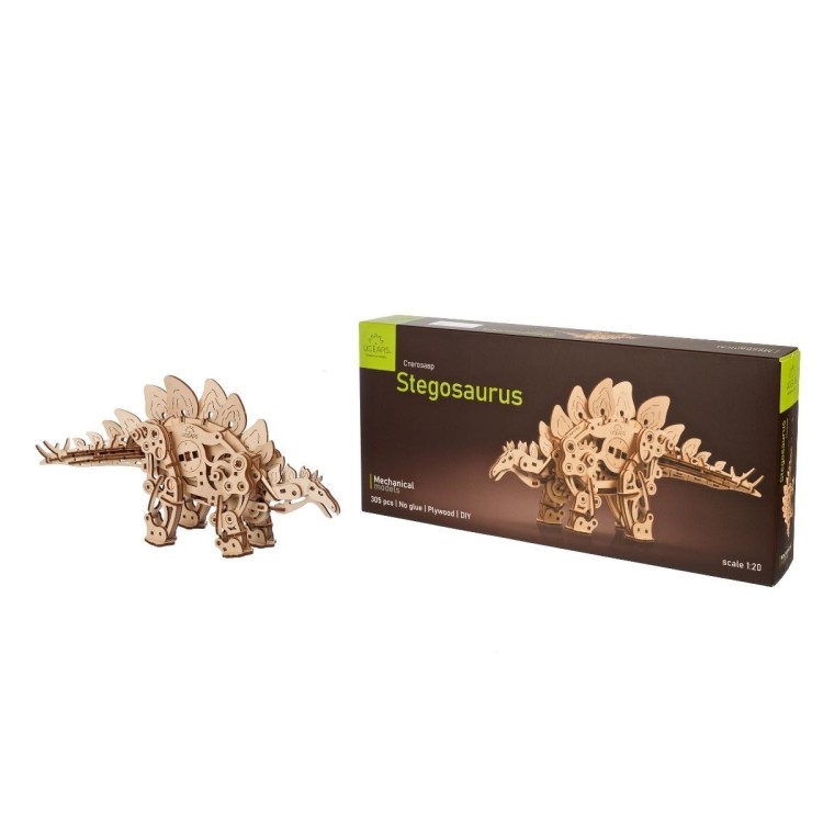 Stegosaurus 305Pcs - Puzzle 3D Mécanique en Bois