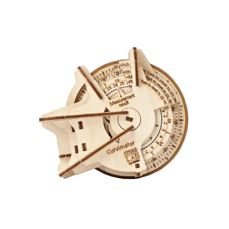Stem Lab Curvimetre - Puzzle 3D Mécanique en Bois