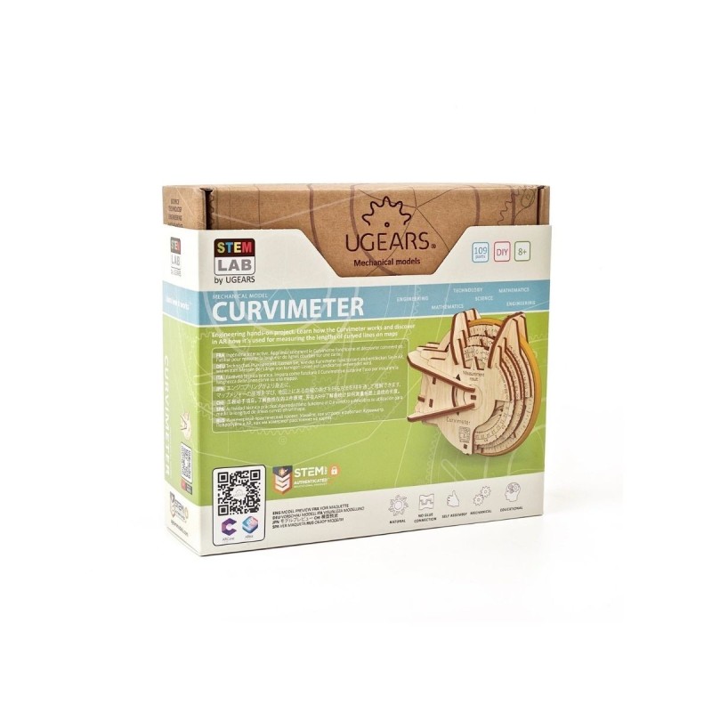 Stem Lab Curvimetre - Puzzle 3D Mécanique en Bois