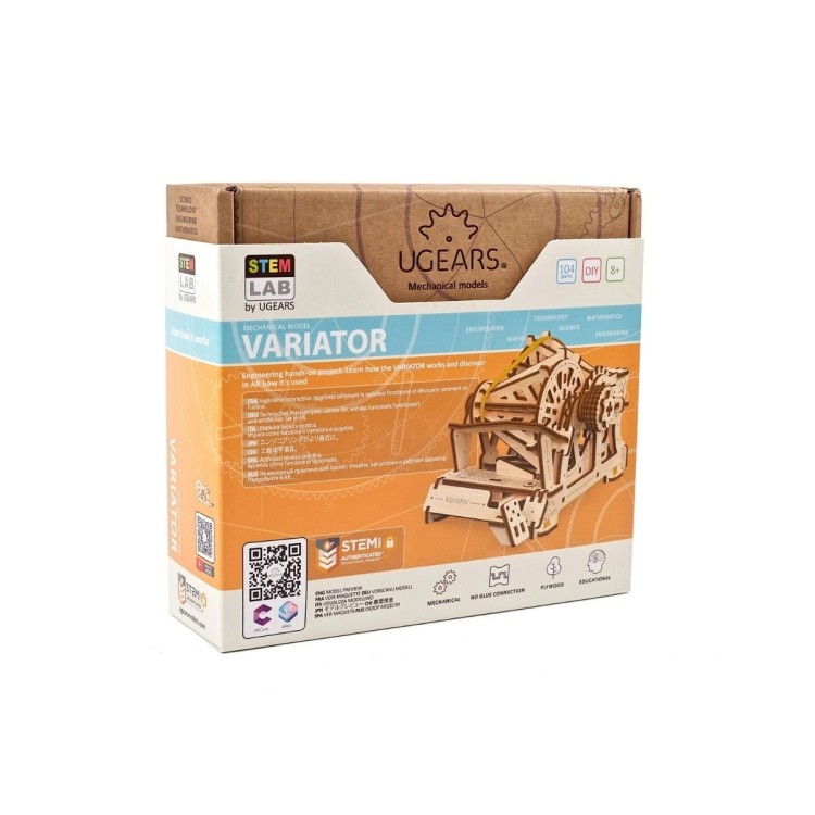 Stem Lab Variateur - Puzzle 3D Mécanique en Bois