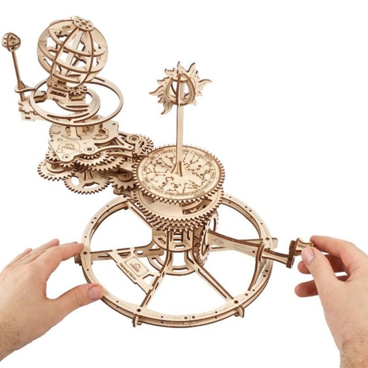 Tellurion Mecanique 249Pcs - Puzzle 3D Mécanique en Bois