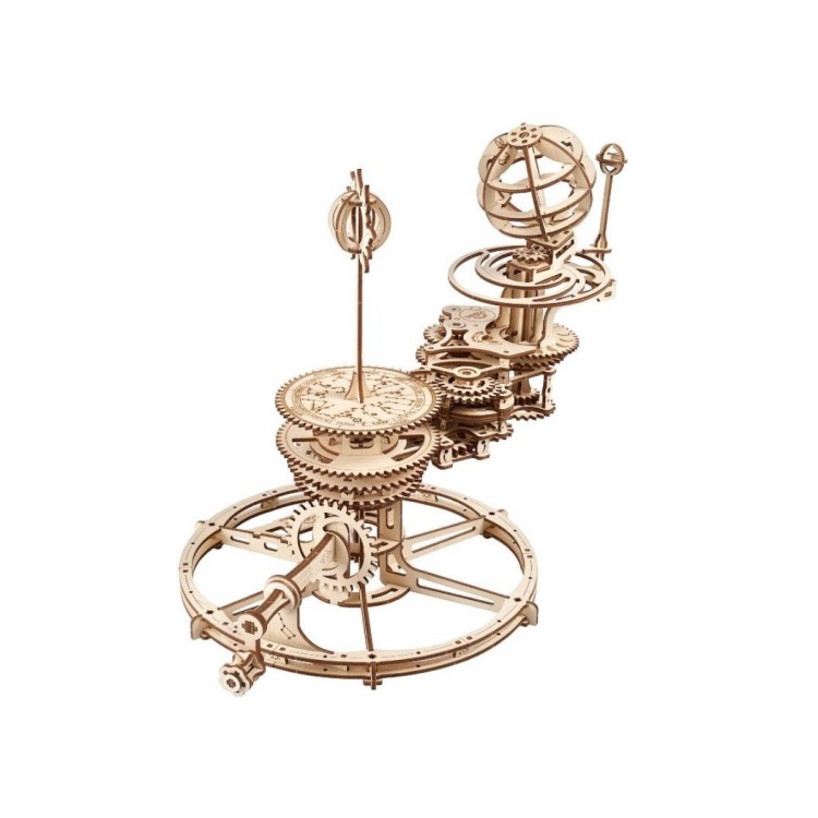 Tellurion Mecanique 249Pcs - Puzzle 3D Mécanique en Bois