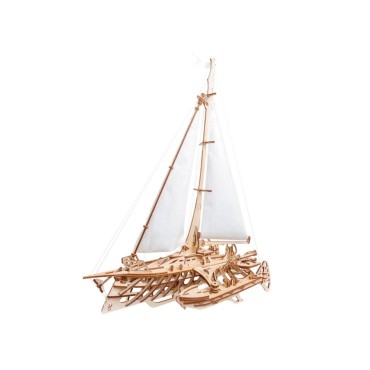 ugears trimaran merihobus voilier mecanique de haute mer en bois maquette bois puzzle 3d