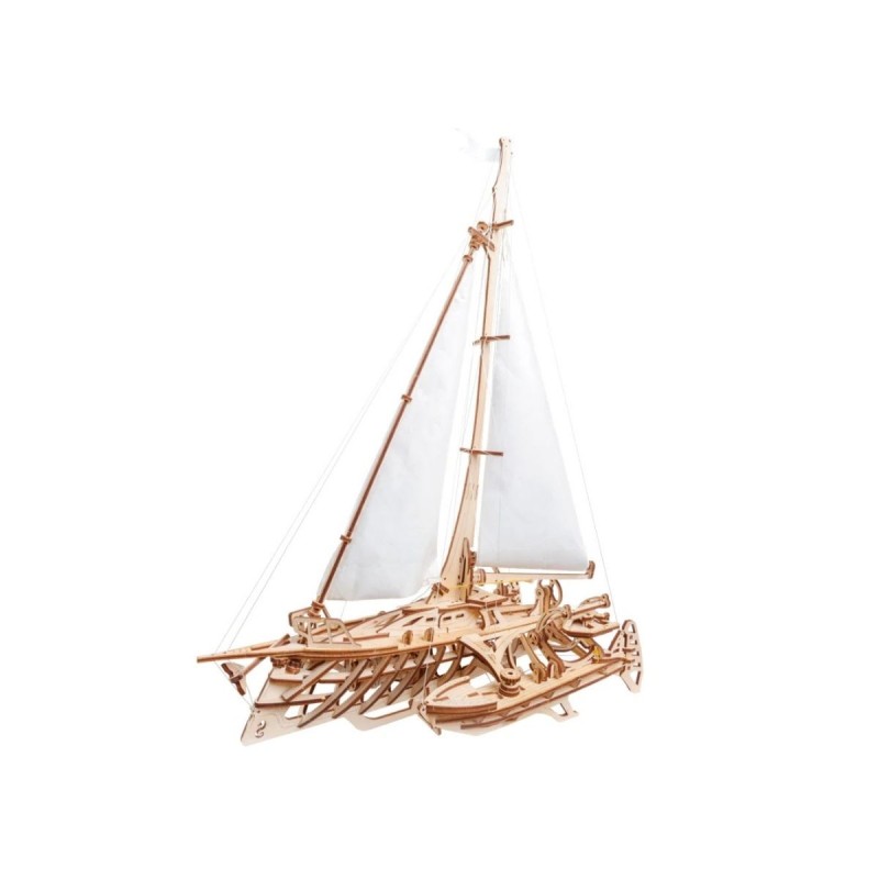 ugears trimaran merihobus voilier mecanique de haute mer en bois maquette bois puzzle 3d