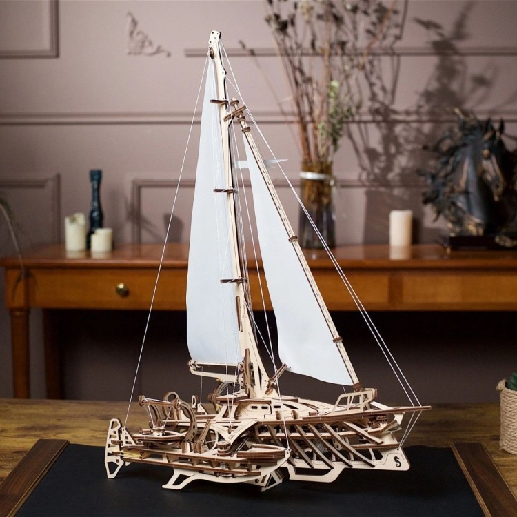 Trimaran Mérihobus - Voilier Mécanique de Haute Mer en Bois