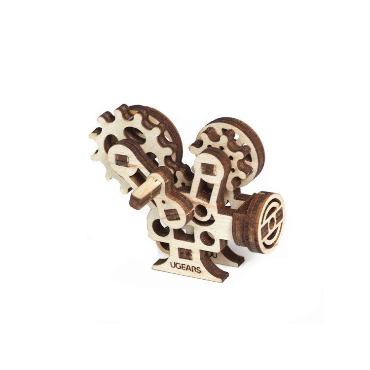 U-Fidget Creation - Set de 4 Mini-Puzzles Thématiques en Bois