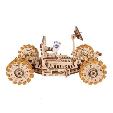 ugears vehicule lunaire nasa 319pcs puzzle 3d mecanique en bois maquette bois puzzle 3d