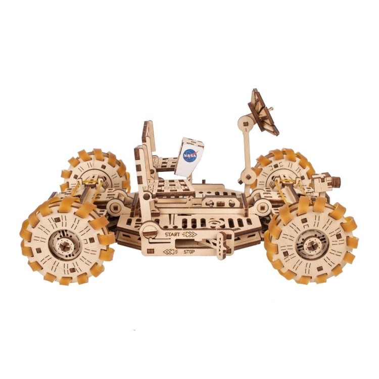 ugears vehicule lunaire nasa 319pcs puzzle 3d mecanique en bois maquette bois puzzle 3d