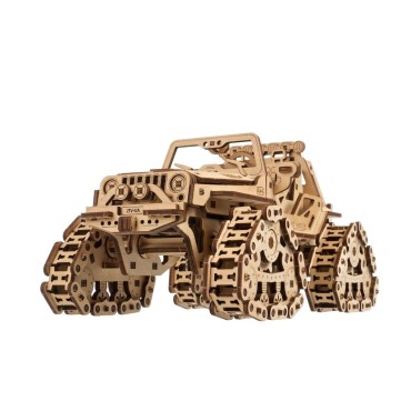 ugears vehicule tout terrain a chenilles 423pcs puzzle 3d mecanique en bois maquette bois puzzle 3d