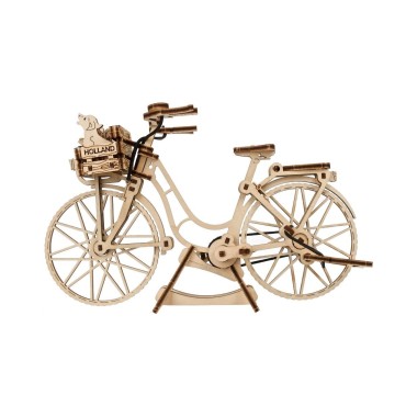 ugears velo hollandais 75pcs puzzle 3d mecanique en bois maquette bois puzzle 3d
