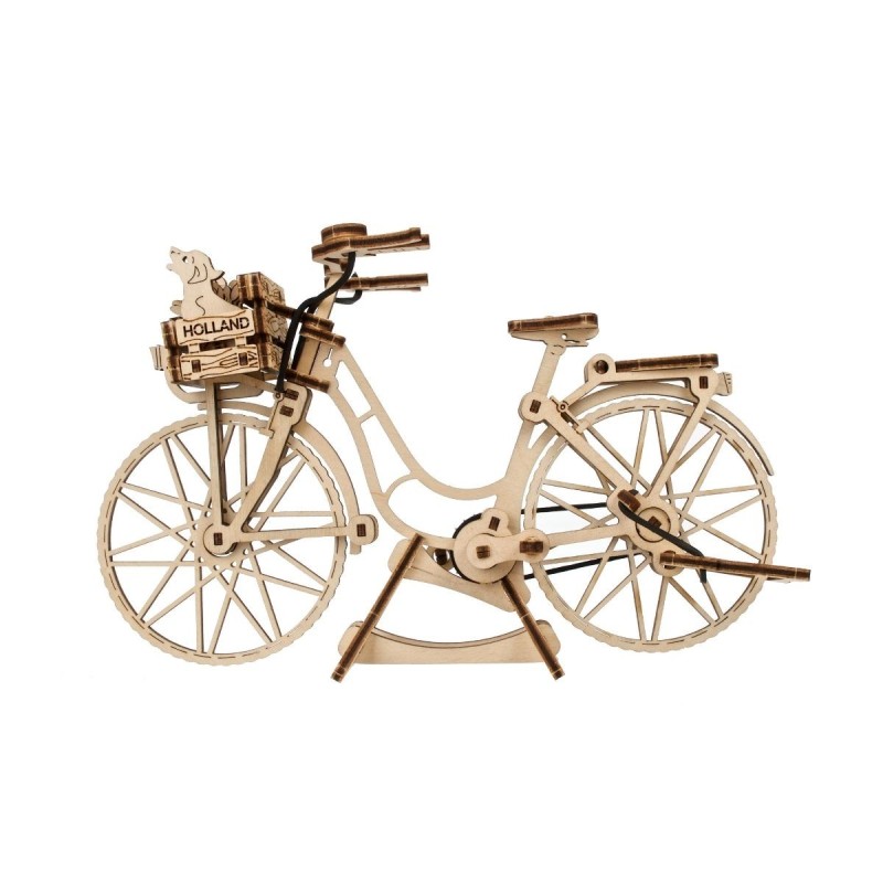 ugears velo hollandais 75pcs puzzle 3d mecanique en bois maquette bois puzzle 3d