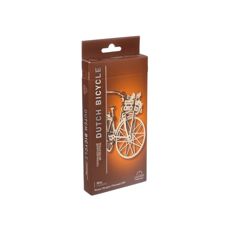 Velo Hollandais 75Pcs - Puzzle 3D Mécanique en Bois