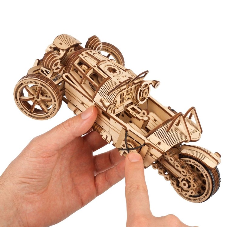 Voiture 3 Roues Ugr-S 457Pcs - Puzzle 3D Mécanique en Bois
