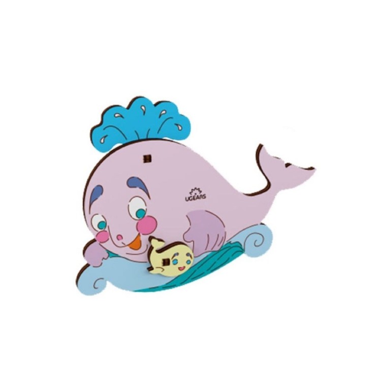 Baleine à colorier Ugears - maquette bois enfant dès 5 ans