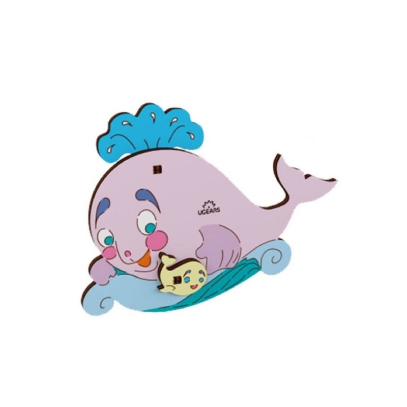 Baleine à colorier Ugears - maquette bois enfant dès 5 ans
