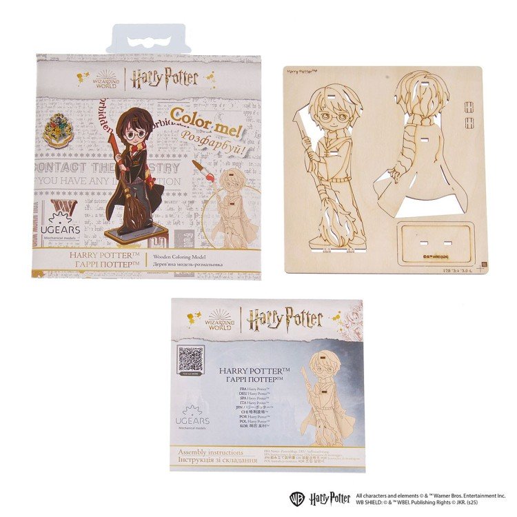 ugears harry potter coloring harry 5pcs puzzle 3d mecanique en bois maquette bois puzzle 3d