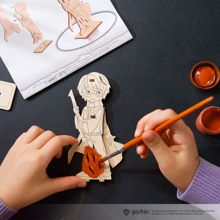 Ugears Harry Potter Coloring Harry 5-Piece Mechanical 3D Wooden Puzzle Wooden Model 3D Puzzle