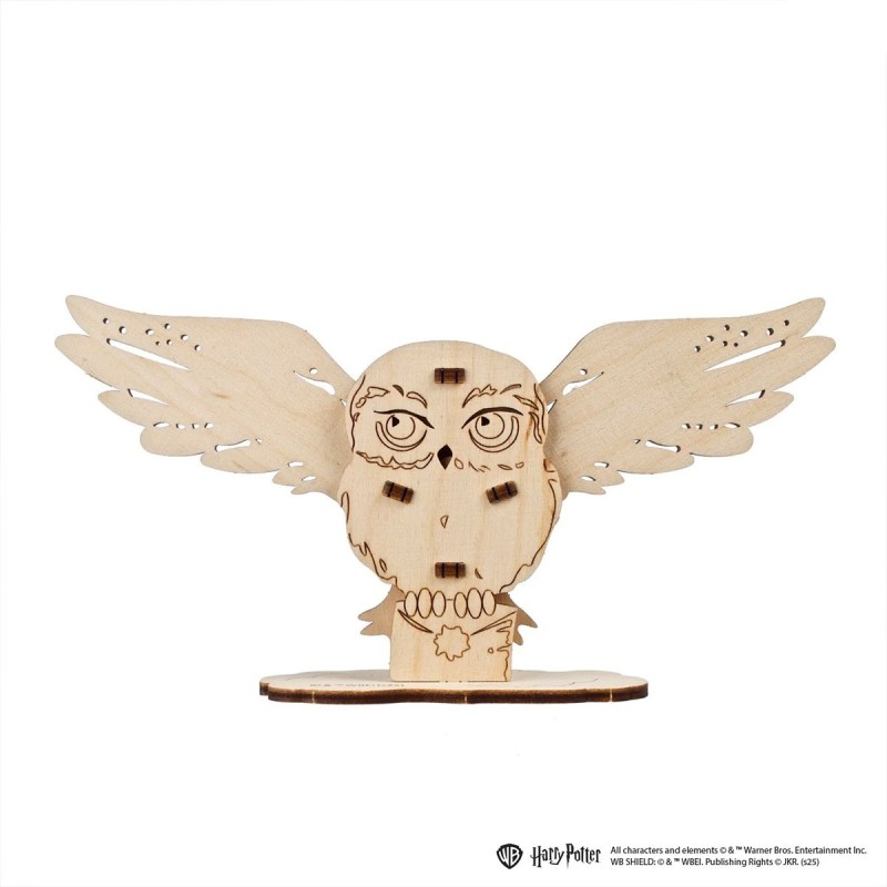 Ugears Harry Potter Malvorlagen: Hedwig, die Eule – 9-teiliges mechanisches 3D-Puzzle aus Holz, Holzmodell, 3D-Puzzle