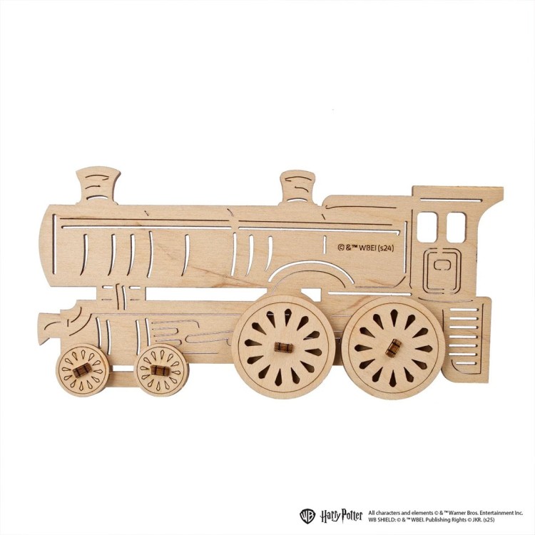 Ugears Harry Potter da colorare: il Poudlard Express, puzzle 3D meccanico in legno da 13 pezzi, modellino in legno, puzzle 3D