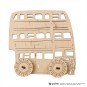 Ugears Harry Potter Colouring: The Knight Bus 11-piece mechanical 3D wooden puzzle, wooden model, 3D puzzle
