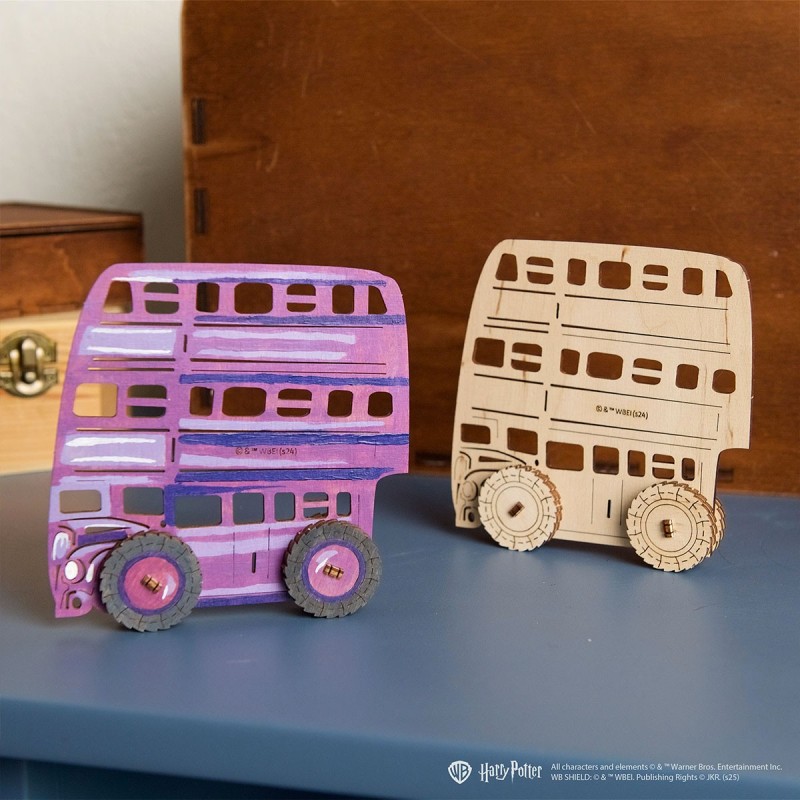 ugears harry potter coloring le magicobus 11pcs puzzle 3d mecanique en bois maquette bois puzzle 3d