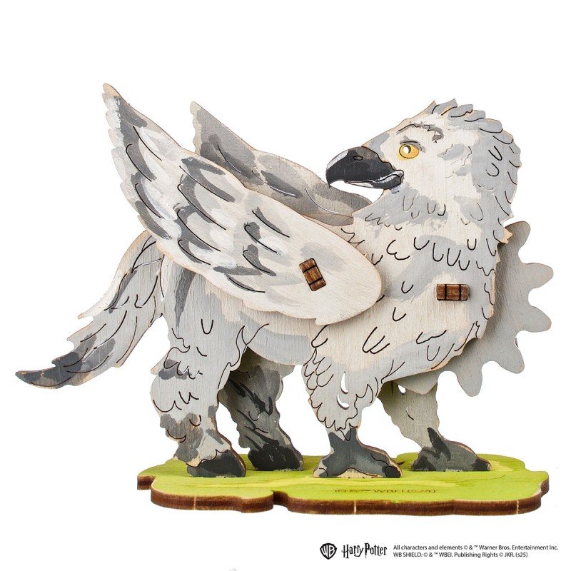Ugears Harry Potter da colorare: Buck l'ippogrifo, puzzle 3D meccanico in legno, 8 pezzi, modello in legno, puzzle 3D