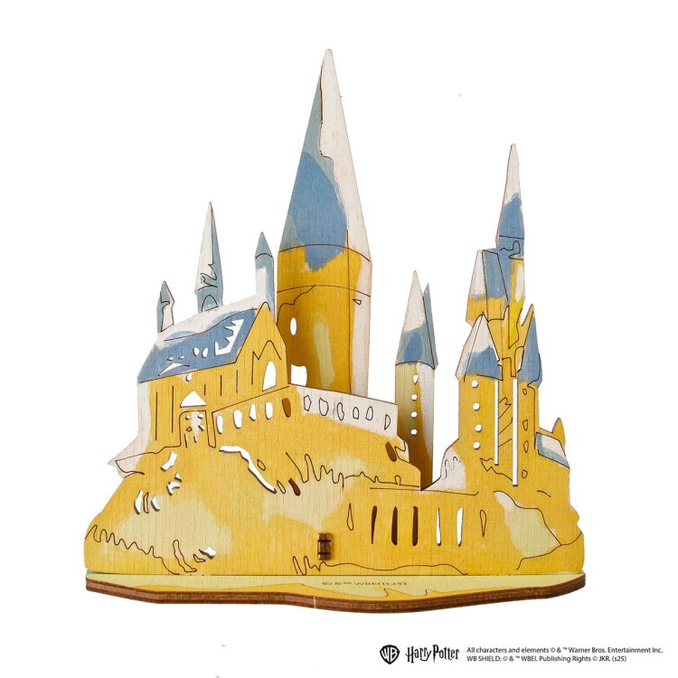 ugears harry potter coloring le chateau de poudlard 4pcs puzzle 3d mecanique en bois maquette bois puzzle 3d