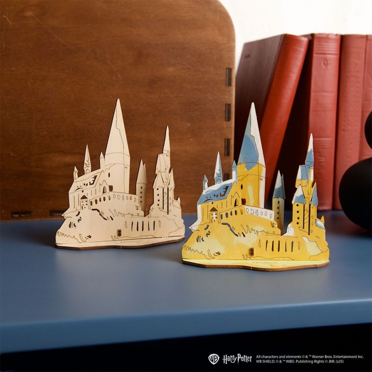ugears harry potter coloring le chateau de poudlard 4pcs puzzle 3d mecanique en bois maquette bois puzzle 3d