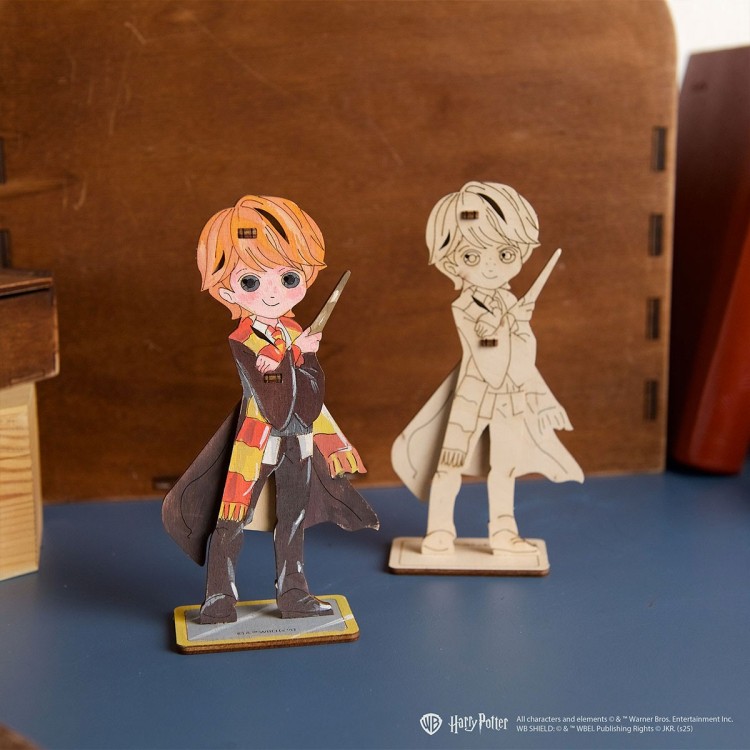 ugears harry potter coloring ron weasley 5pcs puzzle 3d mecanique en bois maquette bois puzzle 3d