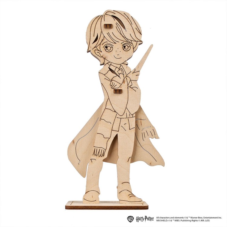 Ugears Harry Potter Colouring Ron Weasley 5-piece mechanical 3D wooden puzzle, wooden model, 3D puzzle