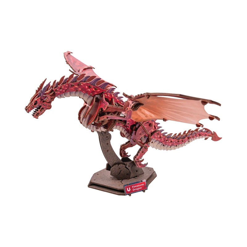 Dragon Firestorm 270Pcs - Puzzle 3D Mécanique en Bois
